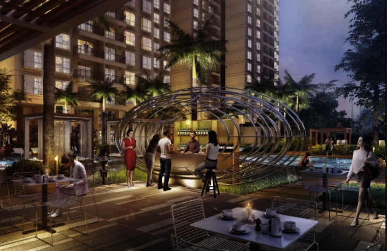 Nikoo Homes 8 poolside lounge and social spaces